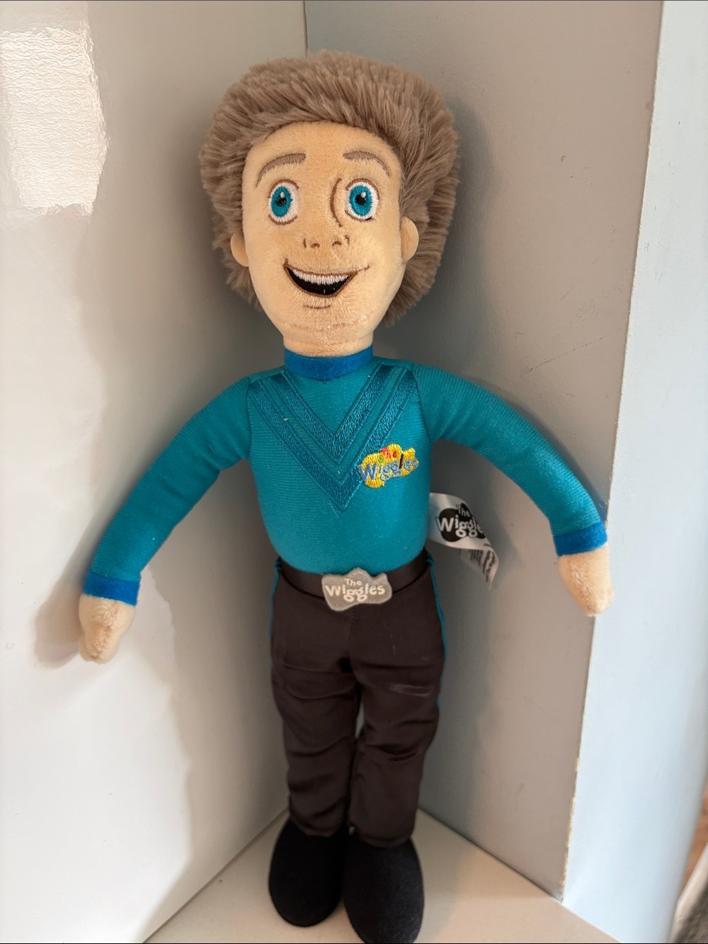 14-inch Mighty Mojo Anthony Field Blue Wiggle Plush Doll